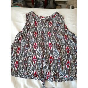 Cato woman 22 24 3x sleeveless tank top shirt boho casual summer blouse